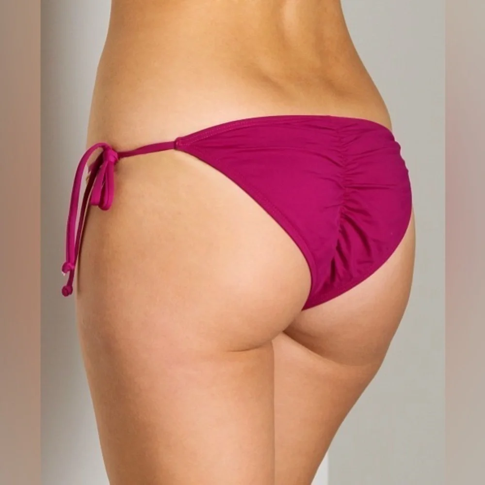 L*Space Oh La La Bikini Swim Bottom in Berry
